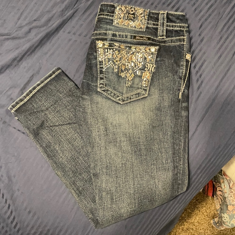 Miss Me ankle skinny jeans